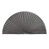 Arch Light Filtering Fabric Shade Pack of 2 fit for Perfect Half-Round Arch Windows No Tools Installation, Grey, 72” x 36”