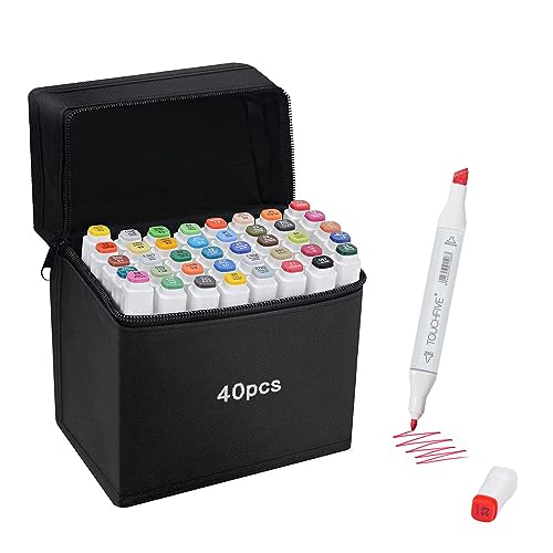 Shoze 40 Colouring Pens with Carrying Bag