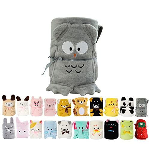 Saligna Cute Cartoon Baby Blanket Lightweight Fuzzy Fluffy Warm Baby Blanket For Infant Toddler Newborn Toddler Crib Cot Stroller（Owl） #TOP27