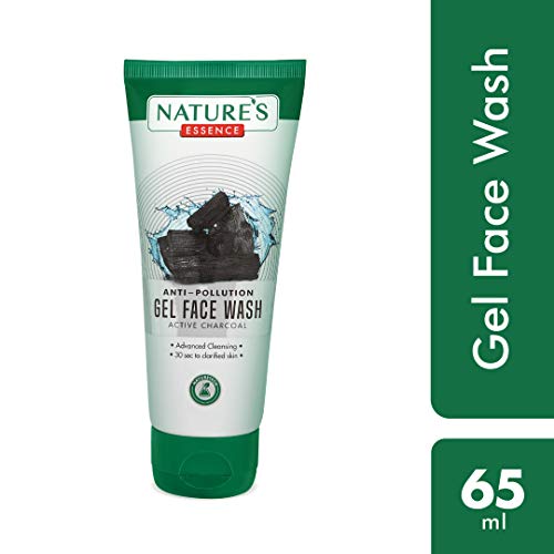 Image of Nature's Essence Active Charcoal Anti Pollution Face Pack, 65 ml + anti-pollution gel face wash Active Charcoal, 65 ml