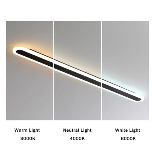Luces de techo modernas para salón comedor lámpara rectangular con luz regulable de acrílico 4