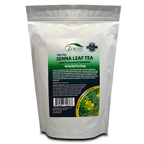 Senna Tea 90 Premium Tea Bags 100% Pure, All-Natural, Herbal Laxative/Cleanser