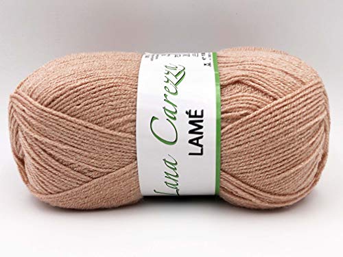 Lana Carezza Lamè (Carne - 637)