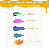 1 Pc Large Canvas for Painting 40X50cm/16''x20'', White Painting Canvas Cotton White Blank Canvas Panels for Acrylic Paint, Oil Paint, Hobby Painters, Beginners - Image 4