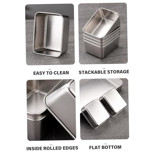 Caja de condimentos de acero inoxidable con 3 compartimentos para especias 4