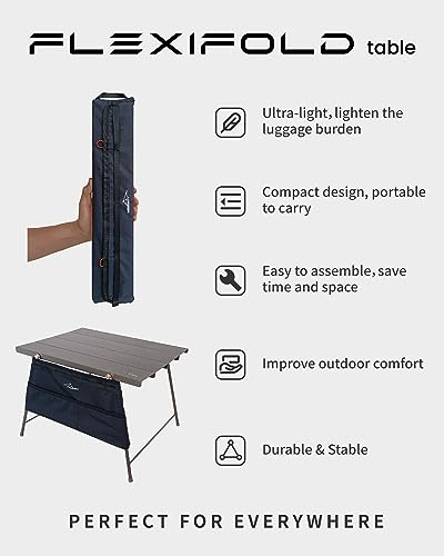 Travel Bird Portable Camping Table Mesa de Camping Plegable de Aluminio Ultraligera miniatura 5