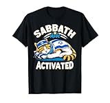 Sabbath Mode Activated Adorable Jewish Cat - Relaxing Kitten T-Shirt for Men Women Kids