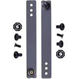IWB Soft Belt Loops - Gray – w/Heavy Duty Rubberized Nylon Pull-The-Dot Security Snaps & Mounting...