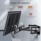 PERLESMITH TV Wall Bracket, Swivel Tilt Wall Mount for 26-70 Inch Flat & Curved TVs up to 45kg, Max. VESA 400x400mm - Image 7