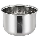 304 Stainless Steel rice cooker inner pot Replacement for Zojirushi, Tiger, Multi-Cooker Replacement Inner Bowl(3L)