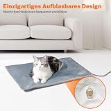 Toozey Outdoor Heizdecke Haustier mit Wasserdicht Abdeckung und Kaubeständigem Kabel, Automatische Temperaturregelung für Neugeborene, Schwanger, Alte, Gelenke Verletzt Katzen und Hunde, 50x40cm