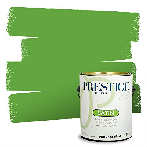 PRESTIGE Paints Interior Paint and Primer In One, 1-Gallon, Satin, Comparable Match of Sherwin Williams* Jolly Green*