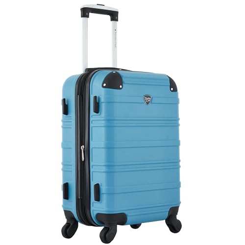 Image of Travelers Club Phoenix Luggage, Blue Moon, 22-Inch Carry-On