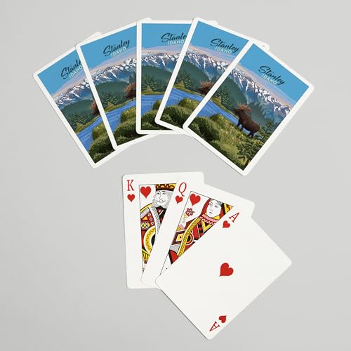 Juegos de cartas Poker Lantern Press Stanley Idaho miniatura 7