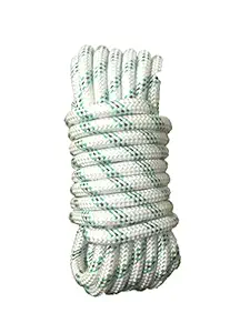 AZUKA Dynamic Type-A Kernmantle Nylon Rope 10mm (White- Green)- 5mtr