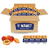 ST MAMET | 60 Barquettes de Confiture d'Abricot Doses individuelles de 25 grammes pour varier les plaisirs au petit déjeuner et au goûter