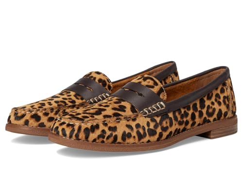 Image of Sperry Women's Seaport Penny PlushWave Saffiano / Metallic Leather Penny Loafer