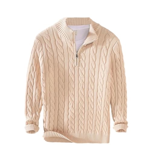 Men's Long-Sleeved Thickened Warm Twist Sweater