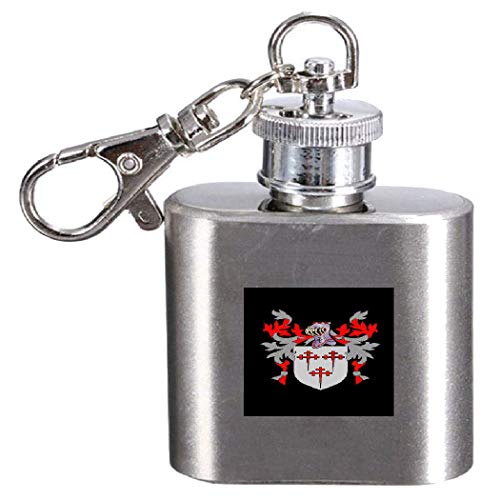 Flasque Adamson blason gravé en acier chic pour connaisseurs - 2