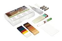 Picobello Reparatur-Set (Premium) I Lackierte Holz- und Dekoroberflächen I Geeignet für Parkett, Laminat, Möbel & Treppen I Mit 15 Hartwachs-Stangen, Versiegelungslack & Zubehör | Made in Germany