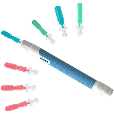 TalkTools Sensi Kit & 7 Jaw Tips - Sensory Therapy Tool for Speech and Feeding, Autism Sensory Products, ADHD Tools, Speech Therapy Gifts for Autism Children (Ocean Blue) Cover