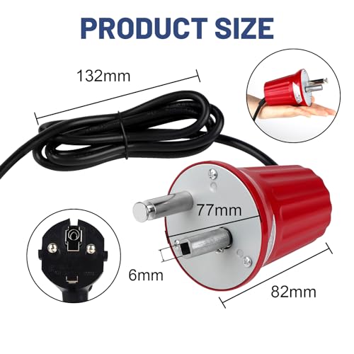 EXLECO Grillmotor Elektromotor Grill Barbecue Rotisserie-Motor ABS DC 220V-240V Regelbar Outdoor BBQ Grill Motor Drehmotor für Rotisserie Spieß Elektrischer Grill, für Grillgeräte im zypriotischen Rot