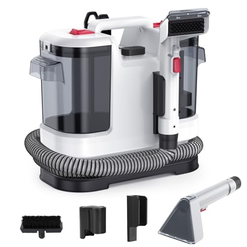 Lavatappeti Pulitore per Tappezzeria 500W 12 KPa, Aspirapolvere Lavatore Portatile