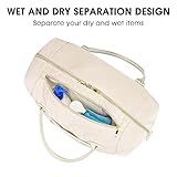 WANDF Cabin Bag 45x36x20 for Underseat Travel - Easyjet Approved, with TSA Quart Bag, Shoes Pocket, 32L White - Image 4