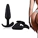 Produktbild Fantasy Amal Stimulation Toy Anales Trainer 3 Pcs Kit 3 Size Silicone Bútt Plugs, Amal PlugsBeginner Starter Set Toys with T-bar Base Black By Vottek