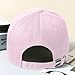 Personalized Infant Baseball Hat Cap - Custom Name Leather Patch Sun Hats - Adjustable Snapback Pink Caps for Toddler Girls