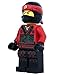 LEGO Ninjago Hands of Time 9009211 Kai Kids Minifigure Light up Alarm Clock| red/Black Plastic | 9.5 inches Tall | LCD Display | boy Girl | Official