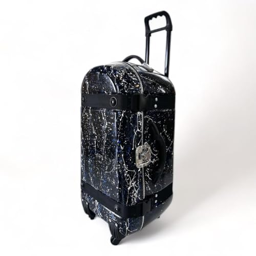 Image of Tabla Fiberglass Case With Trolley And 360� Wheels For One Tabla And One Bayan (BLACK SPLASH 1)