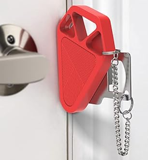 Portable Door Lock Travel Door Locks for Hotel Rooms Apartment Locks Home Security Defender Door Lock Latch Extra Door Locker from Inside Safety Door Locks for Travelers Portable Lock for Door