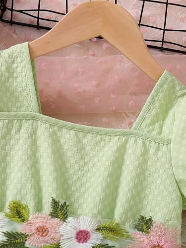 Image of TAGAS Dress for Girls Knee Length II Baby Girl Dress|| Frock for Girl |Girl Floral Sundress|Kids Frock|