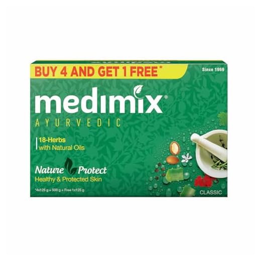 Medimix Ayurvedic Classic 18 Herbs Soap, 125 g (4 + 1 Offer Pack)