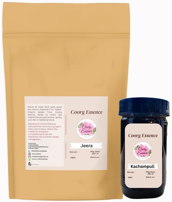 100% Organically Grown Whole Cumin Seeds/Jeera seeds-Homestead Produce (100 gms Pack) with Kachampuli (Organic Vinegar) (200 gm) (Combo)