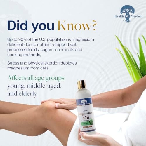 Health & Wisdom Pure Magnesium Oil with Aloe Vera - 12 fl oz - Pack of 2 — view 4