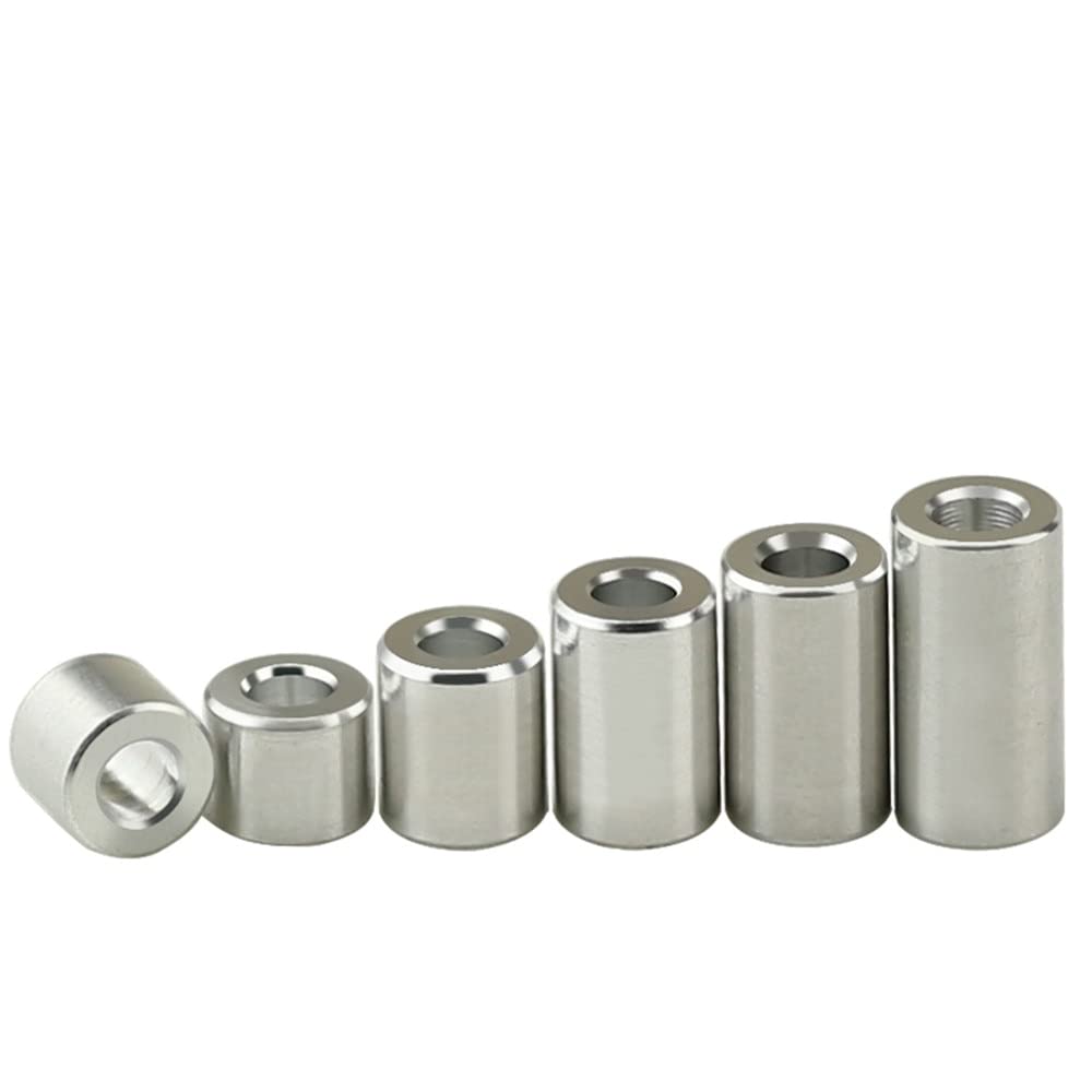 10Pcs/Set M4 M5 M6 M8 M10 Aluminum Washer Bushing Round Hollow No Thread Standoff Spacer Thickness/Length 2/3/4/5/6/8/10/12/16mm (Size : 5.2xD16x4(10pcs))