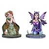 Nemesis Now Crystal Fairy (Display of 12) Figurine, Resin, 12 Fairy Figurines Featuring 6 Fairy Designs, 12 Fairy Figurines Featuring Crystal Balls, Cast in the Finest Resin, Expertly Hand-Painted #2