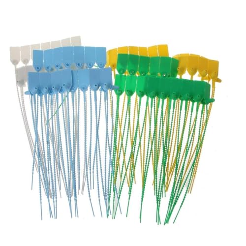 DIIOOMIEEU 100 Pcs Cable Ties Tamper Seals Security Seals Shipping Self-Locking Signage Tie Easy to Use
