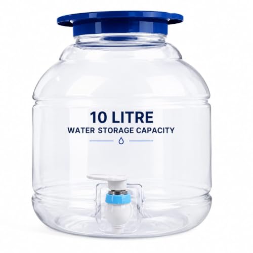 Image of White BPA Free Water dispensers jar for 10 Litre