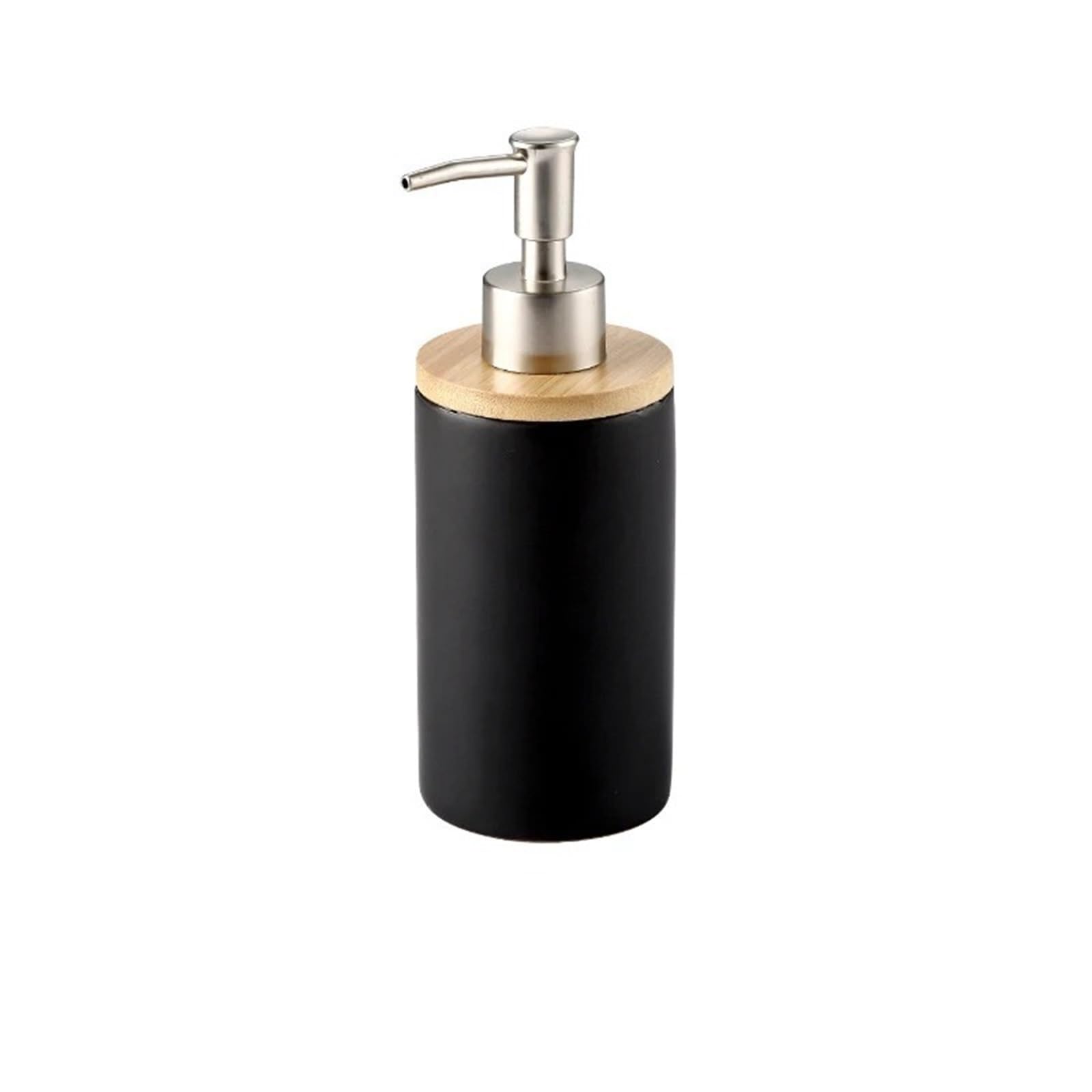 Bathroom Accessories Set Bathroom Accessories Set Soap Dispenser Toothbrush Holder Tumbler Ceramic Household Product(1Bottle-black)