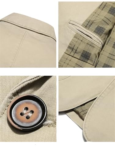 Mens Blazer Jackets Single Breasted Solid Slim Business Casual Jacket Tops4