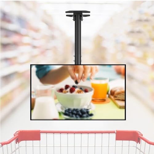 Soporte de Techo Ajustable for TV, Soporte Giratorio de 360 Grados for TV LCD, Compatible con televisores de 37 a 85 Pulgadas, VESA máx. 600 x 400 mm, con Capacidad de Carga de 176 LB.