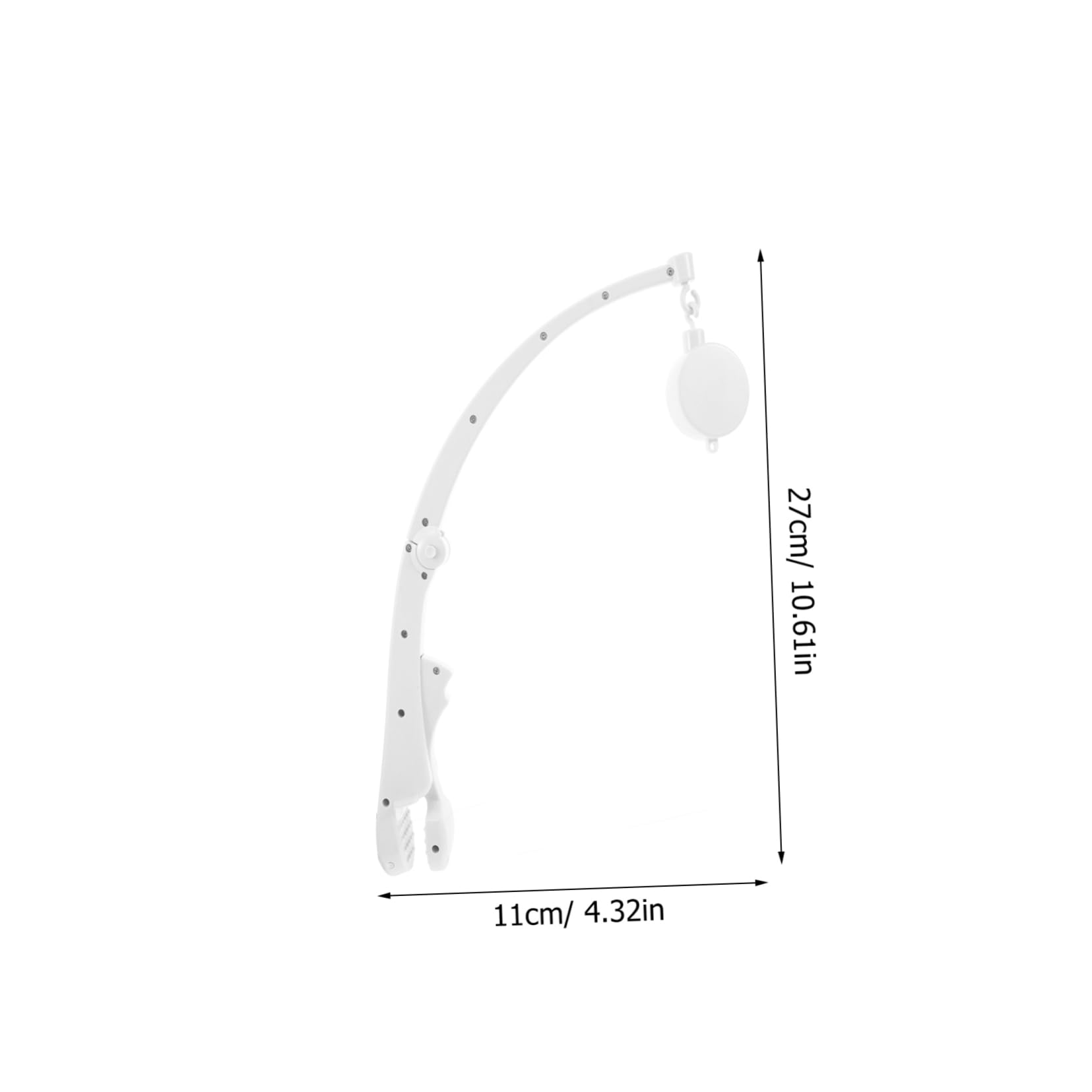 KOMBIUDA Nursery Crib Hanging Toy Cradle Mobile Attachment Mobile Hanger Boho for Crib Hanging Arm Bracket