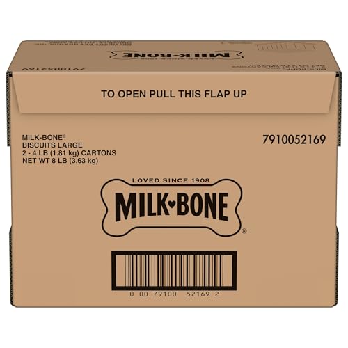 Image of Milk-Bone Original Biscuits Large Dog Treats, 2 (4 Lb.) Boxes | 4 lb. boxes, Tail-wagging meaty taste, 15% protein, For dogs over 60 lbs.