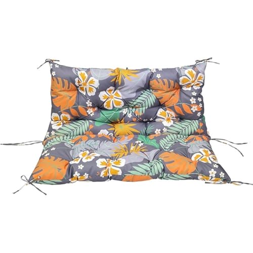 Cojín impermeable para banco de hamaca, 40 x 40 pulgadas, antideslizante, para exteriores, 2/3 asientos, columpio, algodón PP duradero para muebles de patio, la flor del mañana