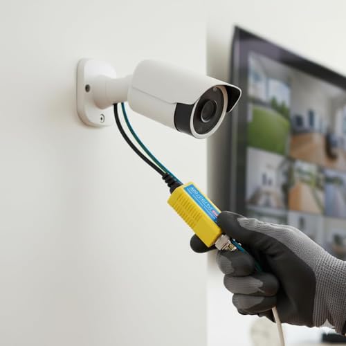 Image of Video Balun | 8MP (Pack of 5), 4K Passive HD BNC Video Balun Transceiver Transmitter Via Rj45 Cable AHD /TVI /CVI /CVBS for Full HD CCTV DVR Security Surveillance Camera System