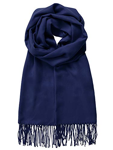 Made by Johnny Large Soft Silky Shawl and Wrap Elegant Cashmere Scarf for Women in Solid Colors Better than Pashmina