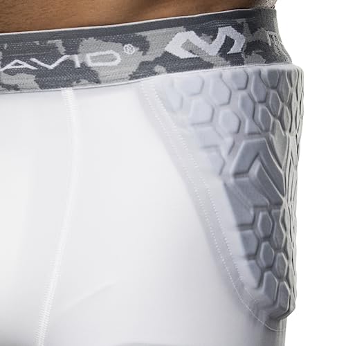 McDavid Compression Padded Shorts with HEX Pads. Hip, Tailbone, Thigh Padding. Girdle Tights for Men and Women. Football, Lacrosse, Hockey, Basketball Snowboarding - Thumbnail 3